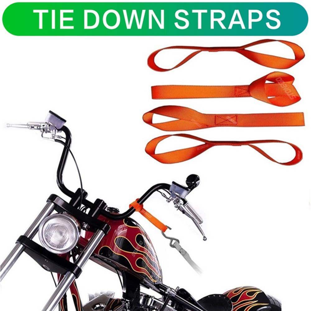 ATV Snowmobile Nylon Motorcycle Tie Down Straps Fixed Strap Luggage Straps Loops Tension Rope