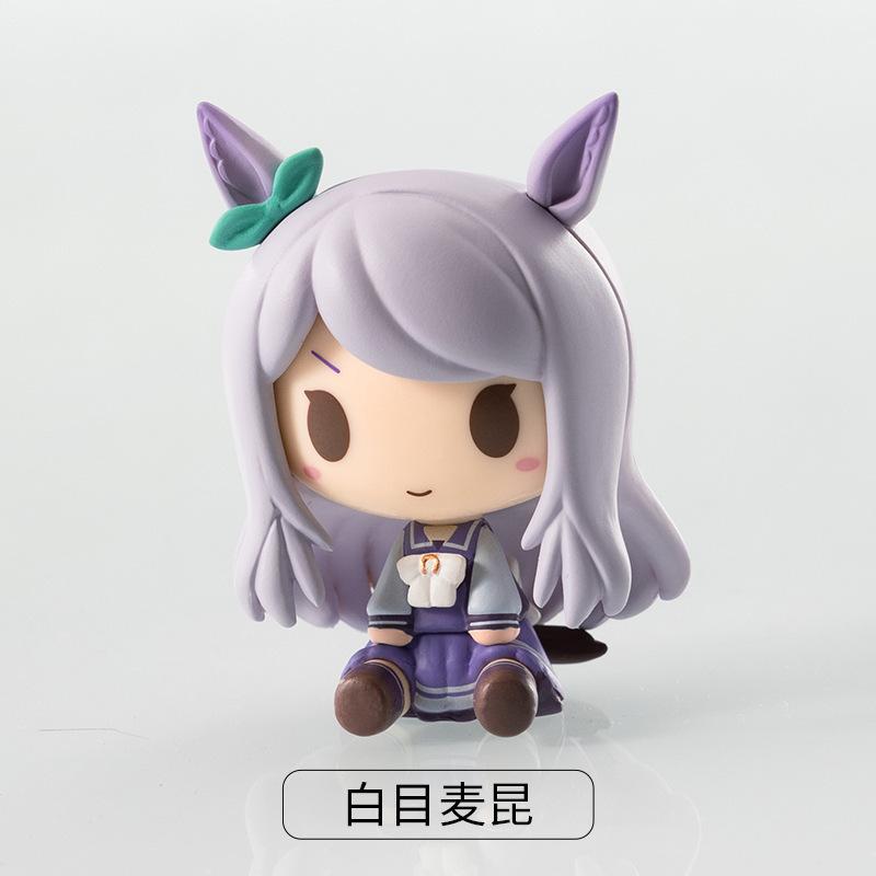 Оригинальная Q-версия Uma Musume Pretty Derby Токай Тейо Золотой Корабль Тейо Медзиро Май Конфетная Игрушка 2-я Волна Мини-фигурка Модель Игрушки