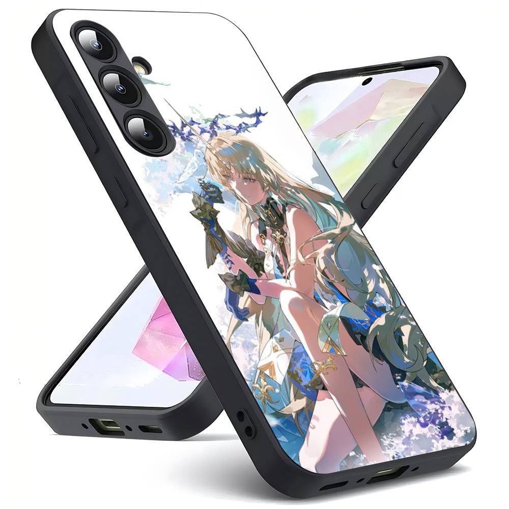 C-Cartethyia-a Для Samsung Galaxy S23 S24 S25 Ultra S22 Plus S21 Черный Мягкий Чехол Водонепроницаемый Мягкий Чехол