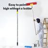 Extendable Paint Roller Poles Multipurpose Extension Poles Paint Roller Handle Set for Painting Window & Gutter Cleaning