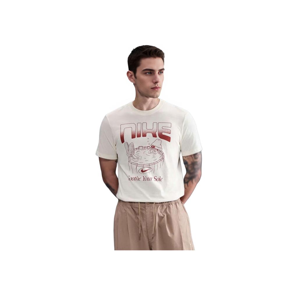 Nike Дышащая летняя футболка для бега с круглым вырезом, спортивная, мужская, топы HQ9265110