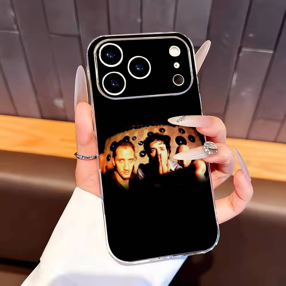 Чехол для телефона Rock Band S-Soda S-Stereo для iPhone 17, 16, 15, 14, 13, 12, 11 Plus, Pro Max Мягкий прозрачный чехол