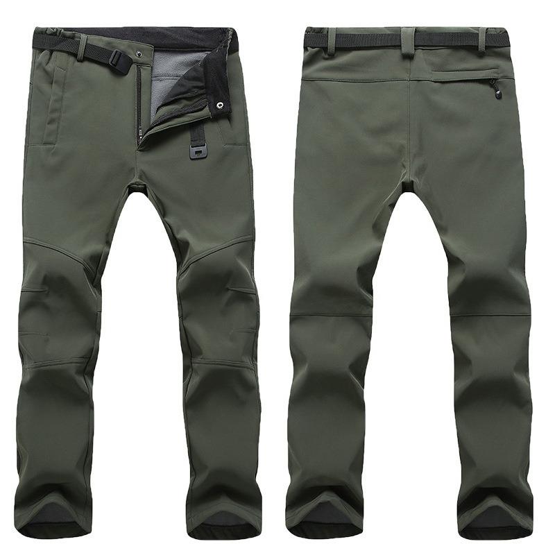 Мужские походные брюки ветрозащитные водонепроницаемые брюки термофлисовые зимние уличные брюки