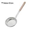 Скиммер из нержавеющей стали с деревянной ручкой - Отделитель масла и дуршлаг для хот-пота и пельменей