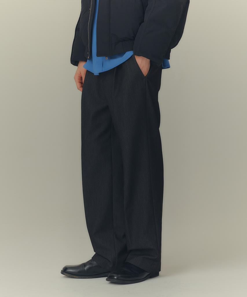 MINDBRIDGE [Couture] Широкие брюки со складкой, напоминающие деним
