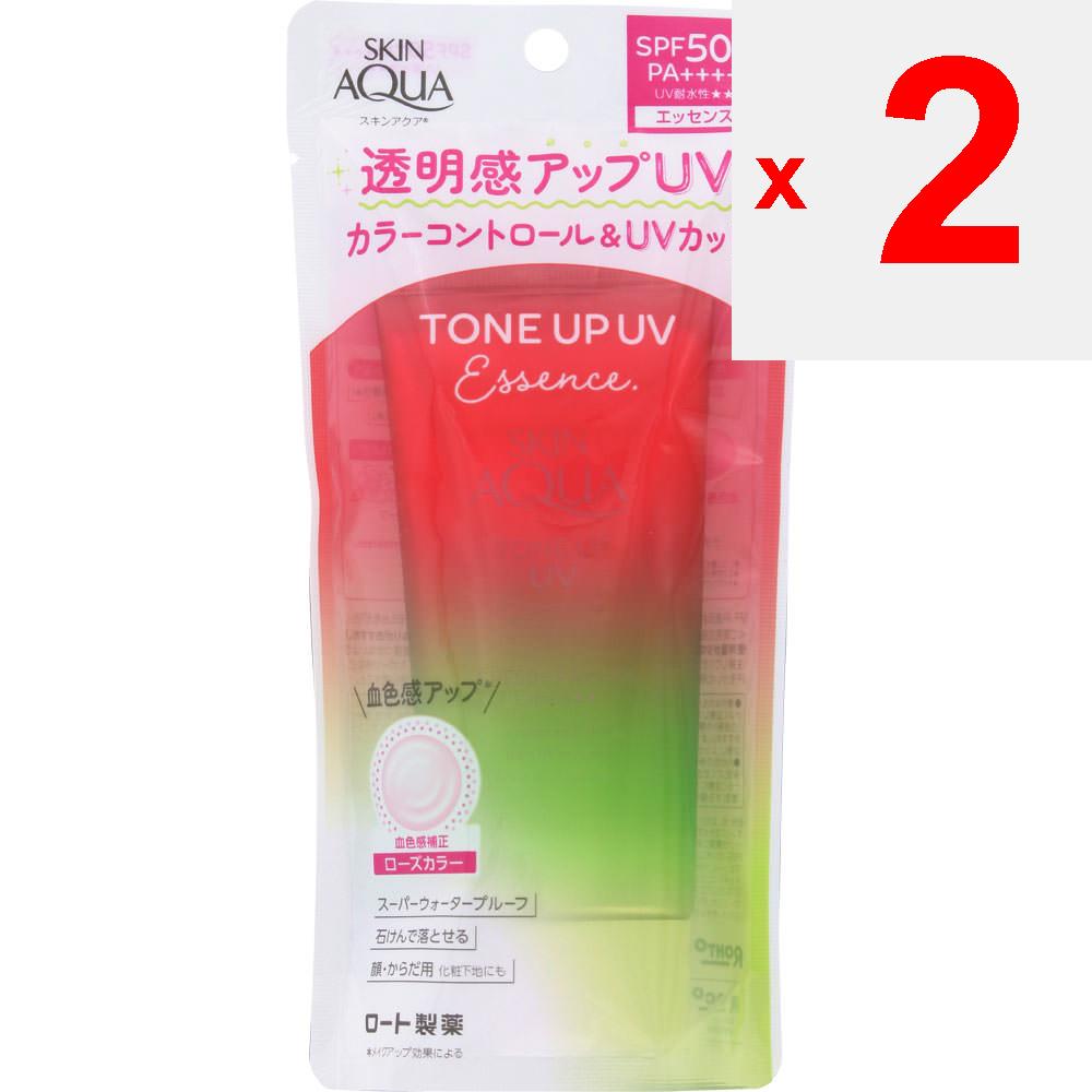 Rohto Skin Aqua Tone Up Essence Happiness Aura 80 г Солнцезащитный уход. (Чтобы предотвратить неравномерное нанесение, наносите