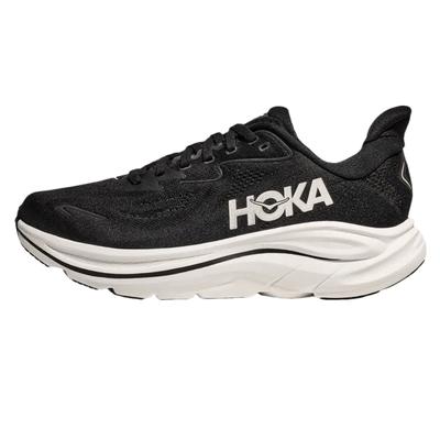 HOKA Clifton 10 Черно-белые женские кроссовки 1162031-BWHT