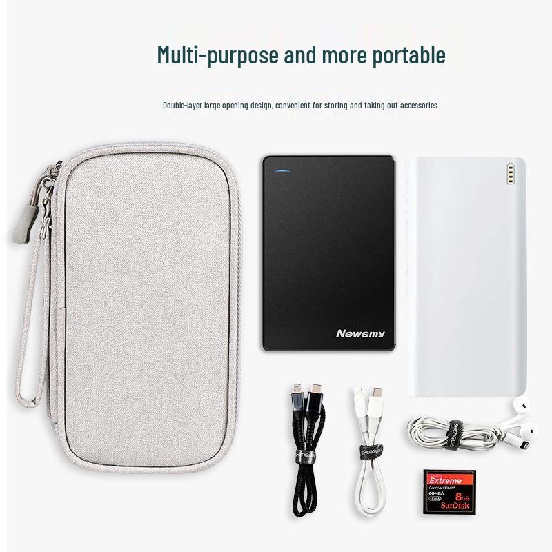 Сумка для цифрового хранения: Защита повербанка, кабеля, жесткого диска и телефона
