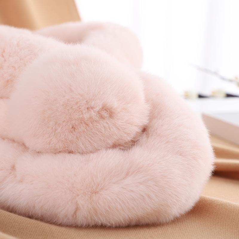 Women Cute Fashion Vintage Soft Cozy Stay Warm Thermal Furry  Winter Party Travel Skiing Scarf