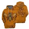 New 3D Cute Animal Honeybee Printing Hoodies Men Bees Graphic Sweatshirts Kid Fashion Funny Pullovers Winter Vintage Clothes