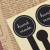 100 шт. Самоклеящаяся длинная ручная работа Упаковка для торта Запечатывающая наклейка Крафтовый стикер