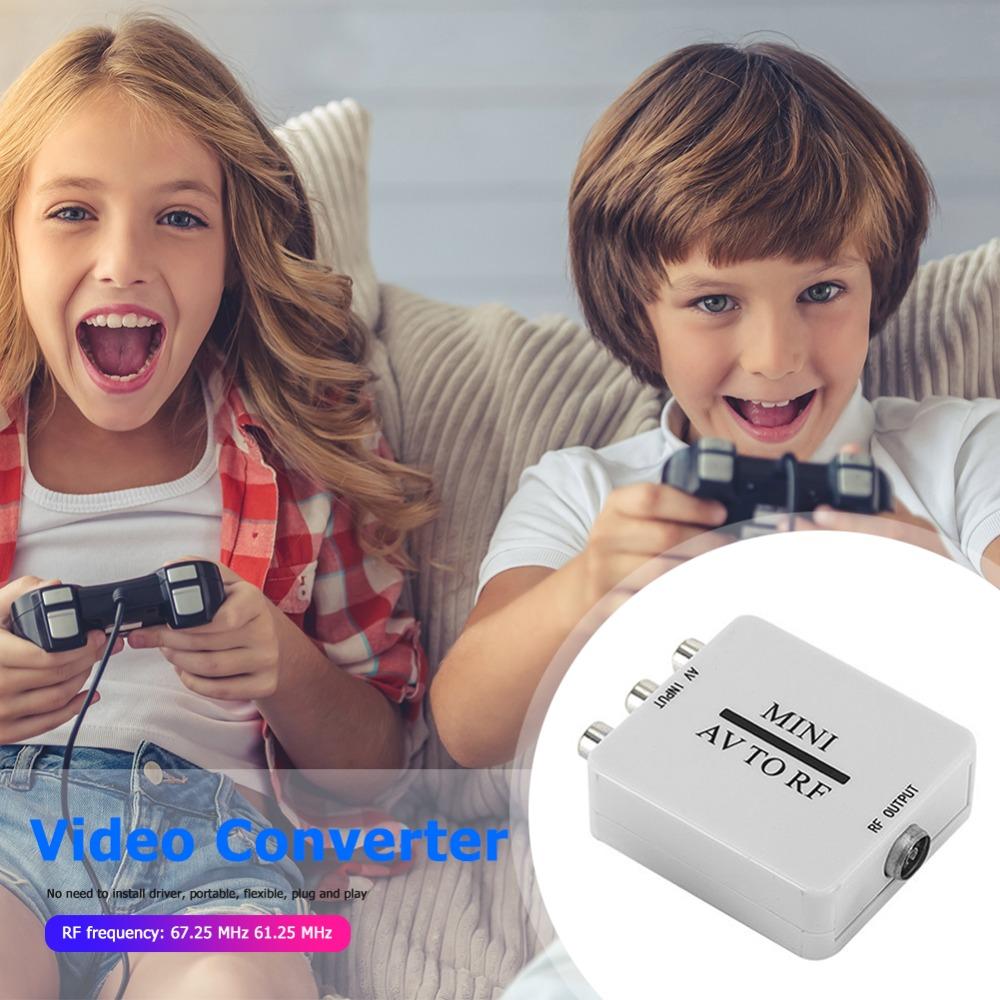 AV в RF RCA AV в RF Конвертер RCA в RF AV в RF Усилитель для ТВ/VHS VCR/DVD-рекордера