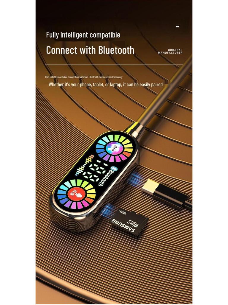 Спортивные Bluetooth-наушники с длительным временем работы, носимые на шее, с голосовым управлением, функцией записи песен и внутриканальным мониторингом