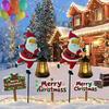 Lawn Decorative Light Solar Santa Claus Watering Can LED Light Solar Powered Outdoor Waterproof Christmas Pathway Decoration