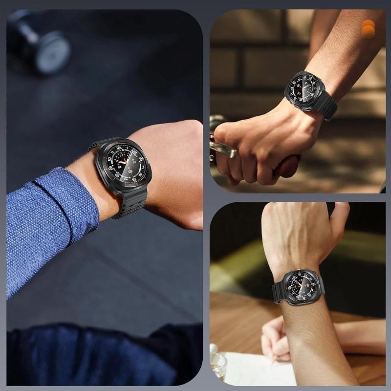 Metal Case+Tempered Glass Film for Samsung Galaxy Watch Ultra 2025 47mm Hard Protective Cover for Galaxy Watch Ultra Accessories