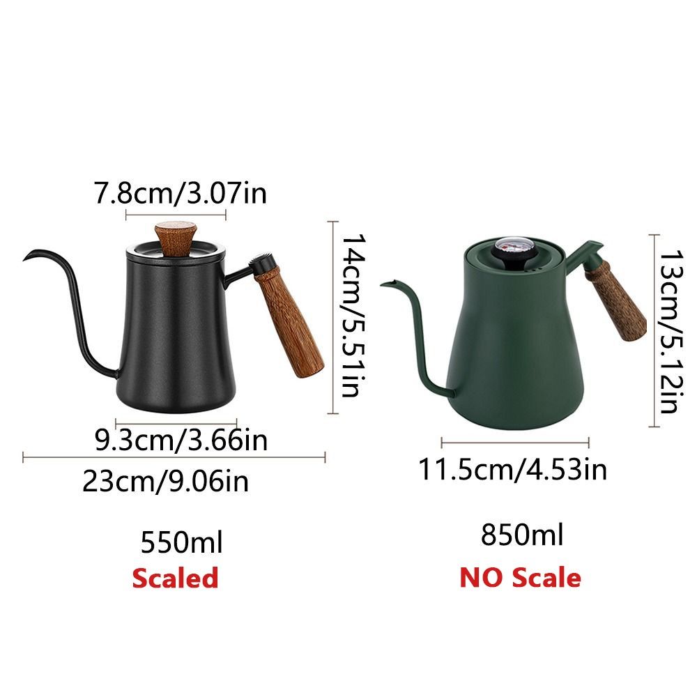 550ml/850ml Goose Neck Coffee Pot Stainless Steel Long Narrow Drip Carafe  Kitchen
