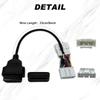 20pin OBD Connector for Tesla Model 3 before January 2019 For X431 OBD2 Diagnostic Adapter Cable 20pin Male/Female to OBD2 16pin