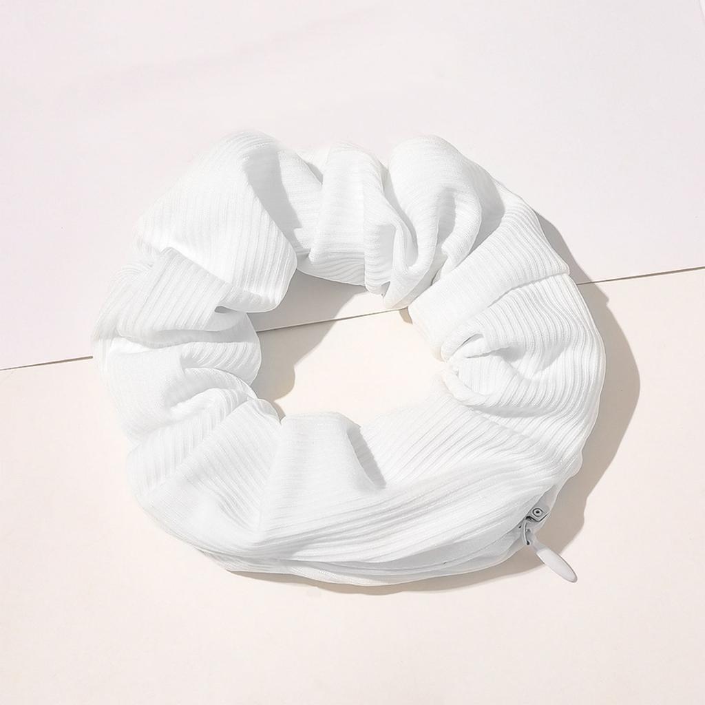 Резинки для волос на молнии, карманные резинки для волос, бархатный браслет для волос со потайной молнией, сумка для хранения помады для ключей, эластичная лента для волос