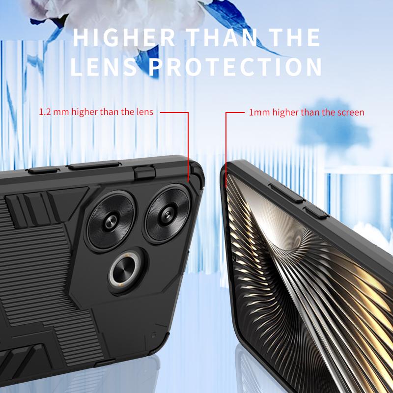 Для Xiaomi Redmi Turbo 3 Чехол Задняя Крышка Противоударный Бронированный Чехол Для Redmi Turbo 3 Чехол Защита От Падения Подставка Чехлы