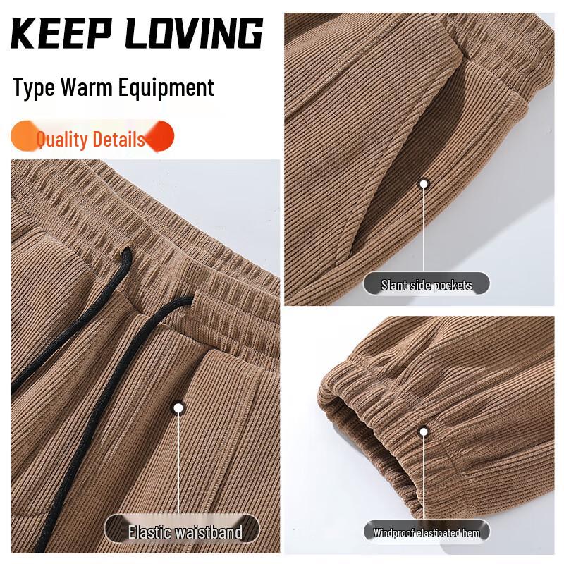 Мужские зимние джоггеры Jeanswest Life из шенилла с флисовой подкладкой и манжетами