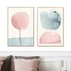 Абстрактная декоративная картина для гостиной, спальни, подвесная картина, диван, фон, настенная живопись, розовый вход, детская комната