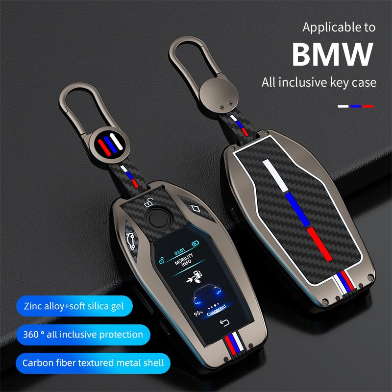 Car Key Case Cover Key Bag For BMW G05 X5 G30 G12 G11 G32 G31 5 7 Series I8 I12 I15 G01 X3 G02 G07 Interior Accessory