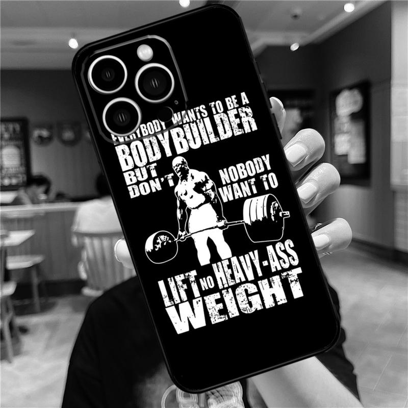 Фитнес-чехол для бодибилдинга и тренажерного зала для iPhone 17 16 15 13 12 11 14 Pro Max Mini Plus 16e 17 Air С бампером Защитная крышка Аксессуары