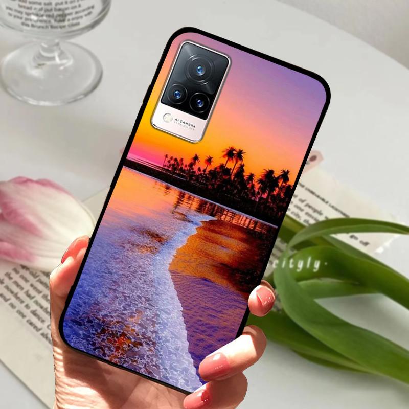 Для vivo V21 5G 4G V21E Чехол Мягкий Силиконовый Телефон TPU Coque Чехол для Vivo V21E v21 V 21e 21 V2050 V2061 Защитный Fundas Оболочка