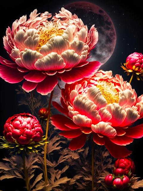 5D Алмазная мозаика Пион Красный Картина Стразы Вышивка Цветок Полный Квадрат Круглый Наборы Живопись Новое Поступление Настенное Искусство