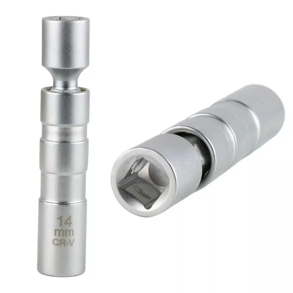 Набор из 6 шт. Автомобильный свечной ключ 14 мм 16 мм Гибкий свечной набор с Т-образной рукояткой для инструментов для ремонта автомобилей и мотоциклов