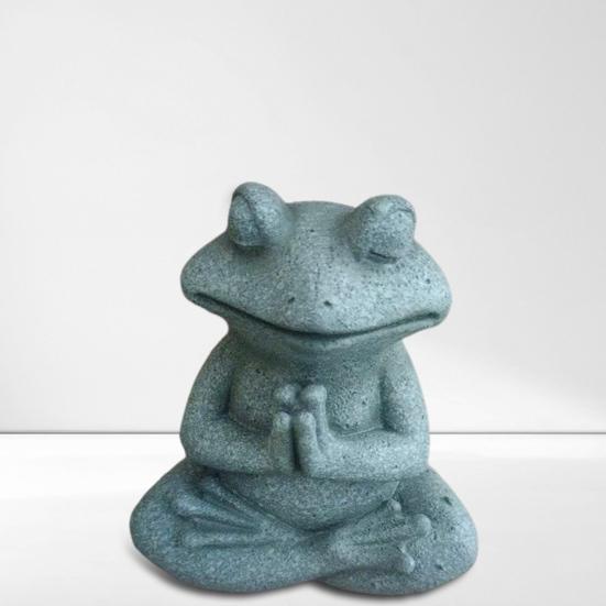 Лягушка Орнамент Смола Материал Богатство Удача Символ Бионический Дизайн Фигурка Лягушка Собака Медитация Орнамент