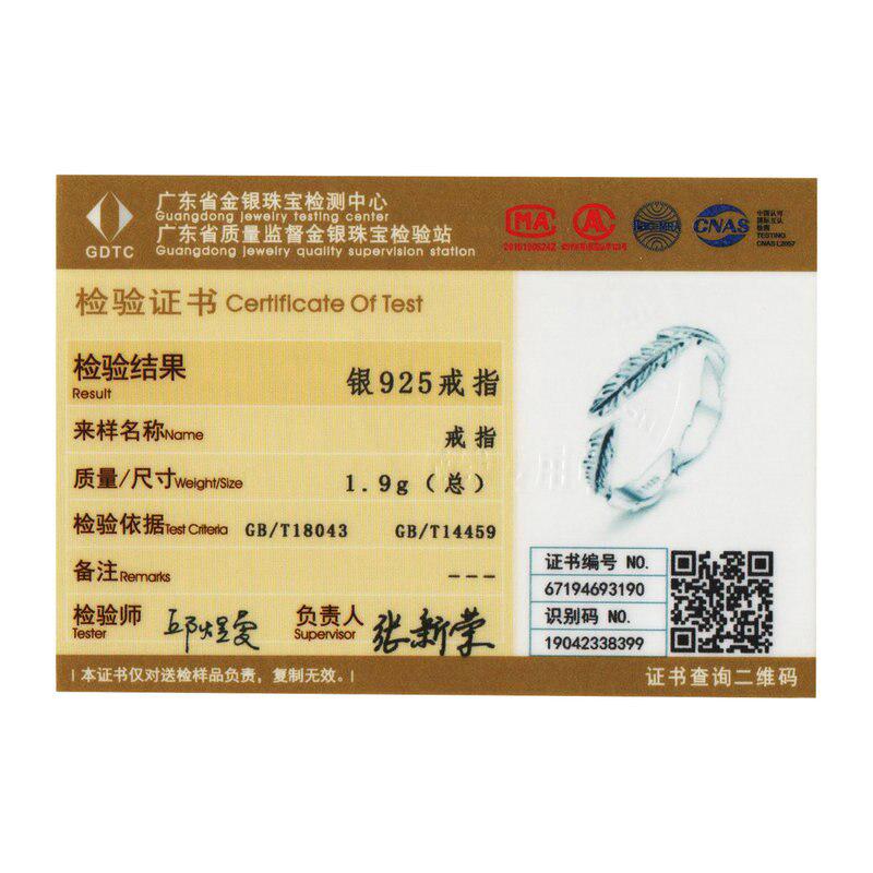 WOSTU Регулируемые кольца на палец в стиле бохо с перьями свободного размера, женские кольца из 100% стерлингового серебра 925 пробы