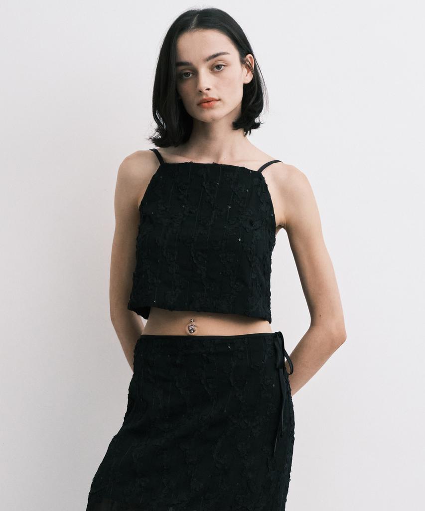 MIDNIGHT MOVE Rose Top (Black)