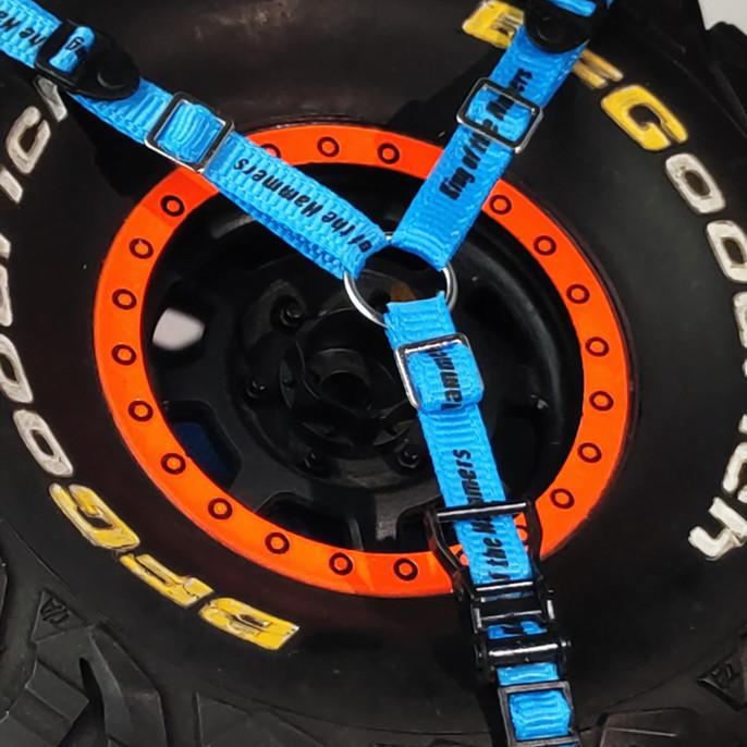 Ремень для крепления запасного колеса RC для 1/10 TRX-4 Axial 90048 радиоуправляемая скалолазная машина