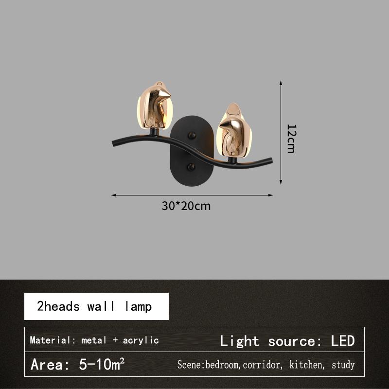 Креативная светодиодная люстра в виде птицы для прихожей, лестницы, настенного бра, прикроватного светильника в спальне, современного дизайнерского декора, подвесного светильника