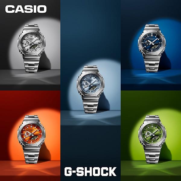Casio Мужские часы G-SHOCK GM-2110D-3AJF [G-SHOCK цифровая аналоговая комбинированная модель] круглые серебристые