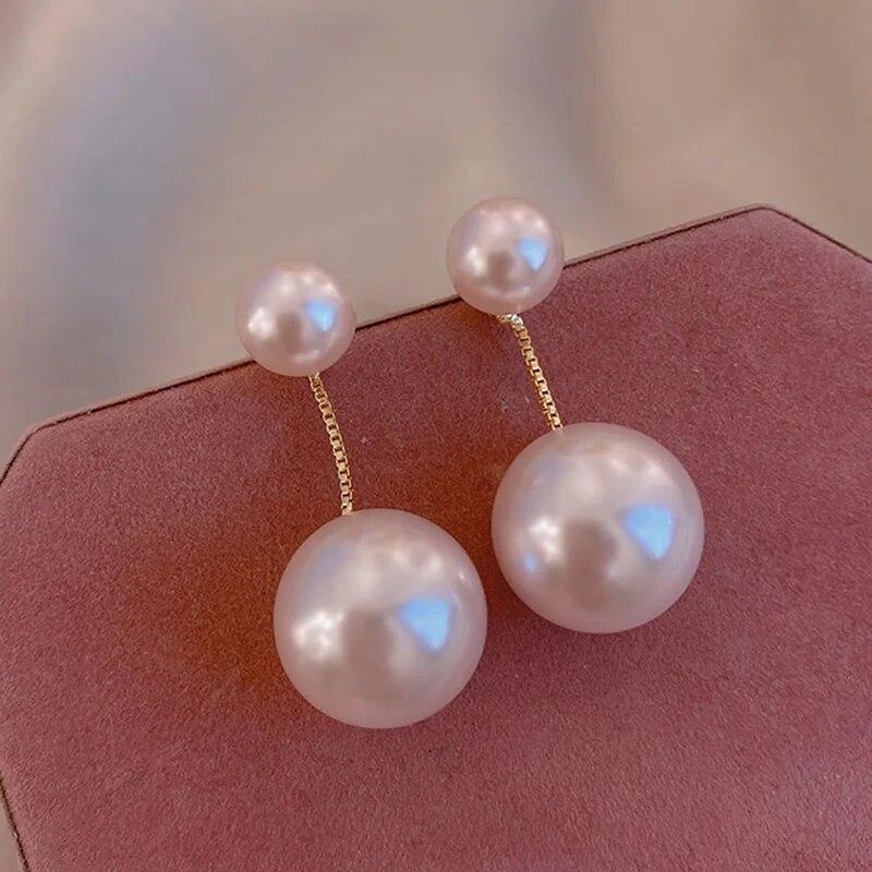 Fashion Artificial Pearl Pendant Earrings For Women Simple Jewelry Party Girl's Temperament Jewelry Accessories