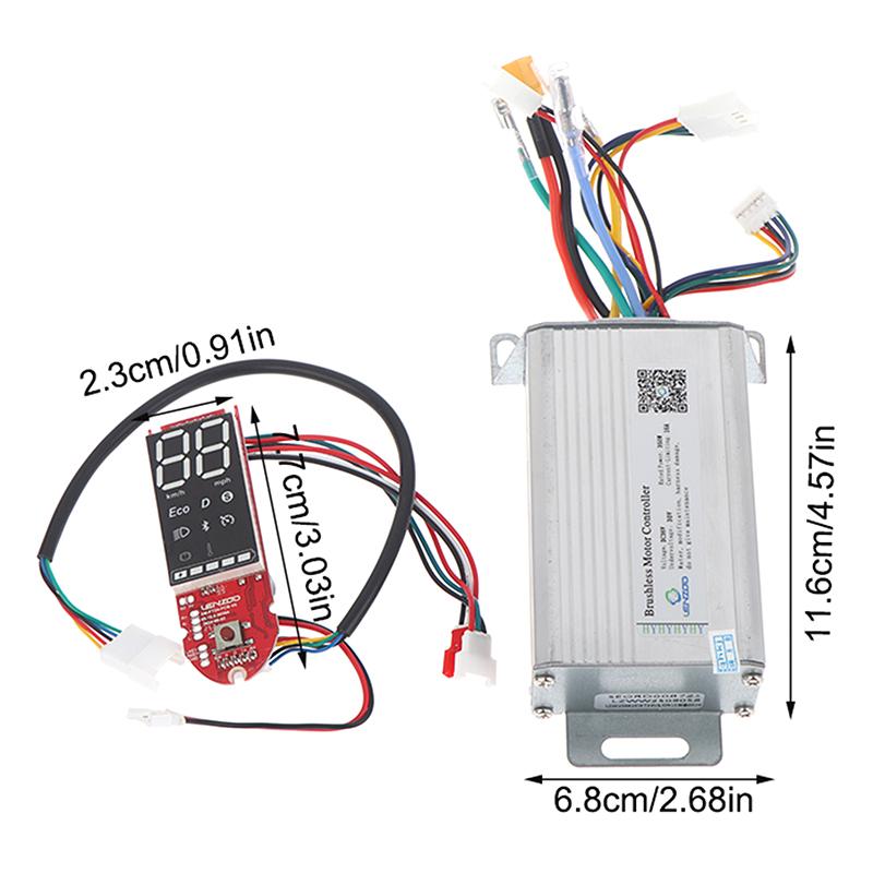 Для электросамоката M365/Pro Контроллер 36V 350W Контроллер самоката Цифровой ЖК-дисплей Замена Аксессуары для самоката