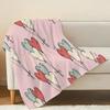 Thick Warm Flannel Throw Blanket - Soft Cozy Skin-friendly Heart Balloon Pattern, Ideal for Guest Room Single, Home Decor, Christmas & Halloween
