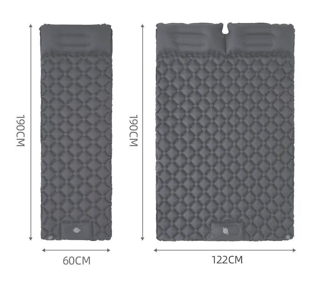 New Model Automatic Outdoor Camping Air Mattress with Built-in Foot Pump – Moisture-Proof and Portable