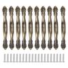 10 Sets Bronze Tone Handle Pull Cabinet Hardware for Dresser Drawer Wardrobe Home Office