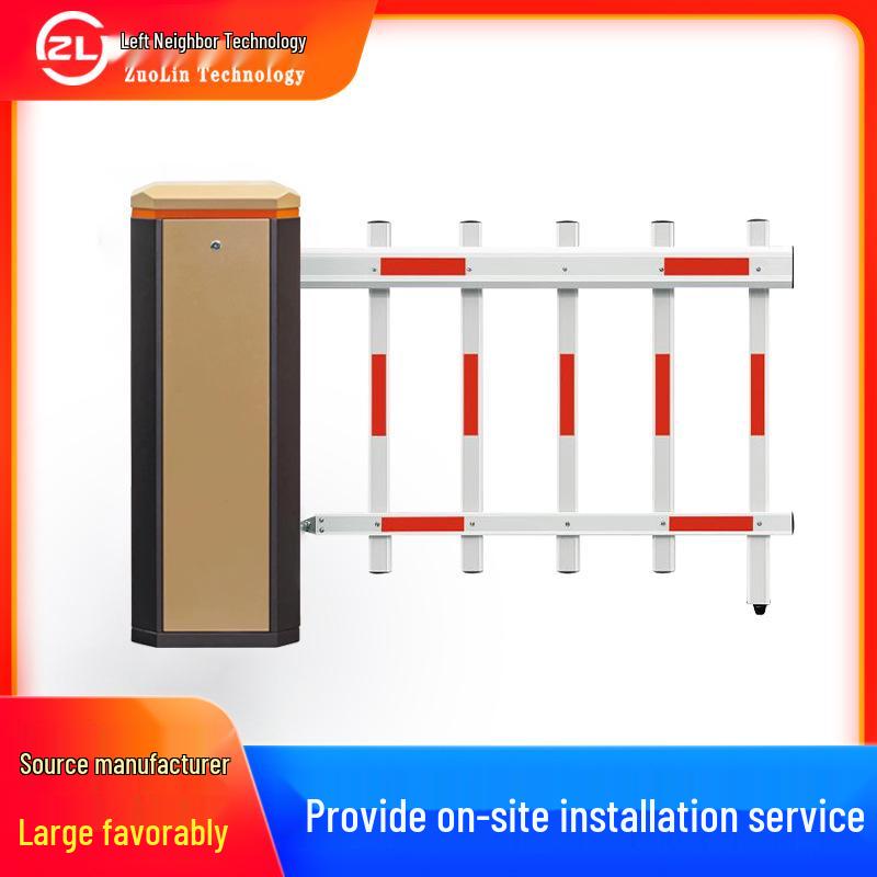 Automatic License Plate Recognition Barrier Gate with Integrated Vehicle Lift & Charging Station.