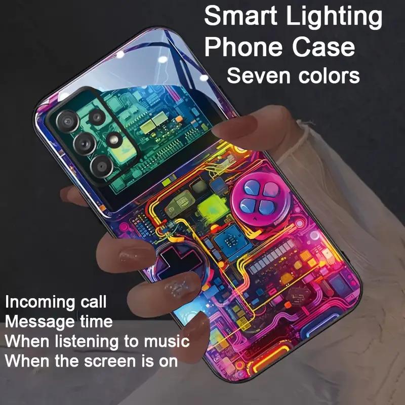 Для Xiaomi Redmi Note 14 13 12 11 Pro Plus 5G Чехол Ударопрочный Светодиодная Вспышка Чехол для Телефона Для Xiaomi Mi 17 15 Pro Max Светящаяся Задняя Крышка