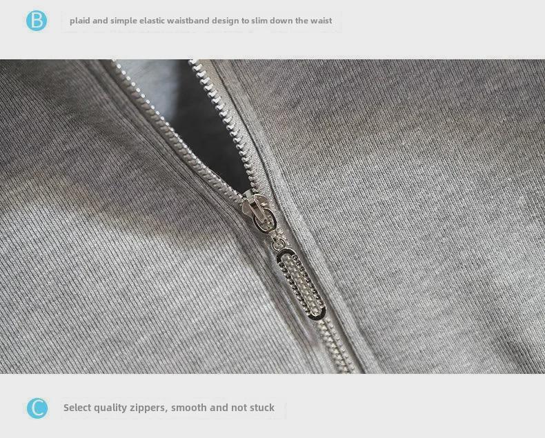 Женский комплект из двух предметов: Куртка с длинными рукавами и широкие брюки с высокой талией — идеальный вариант для повседневной моды на весну/осень