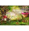 Dream Natural Forest Background Screens, Butterflies, Fairies, Mushrooms, for Children's Parties, Portrait Photography