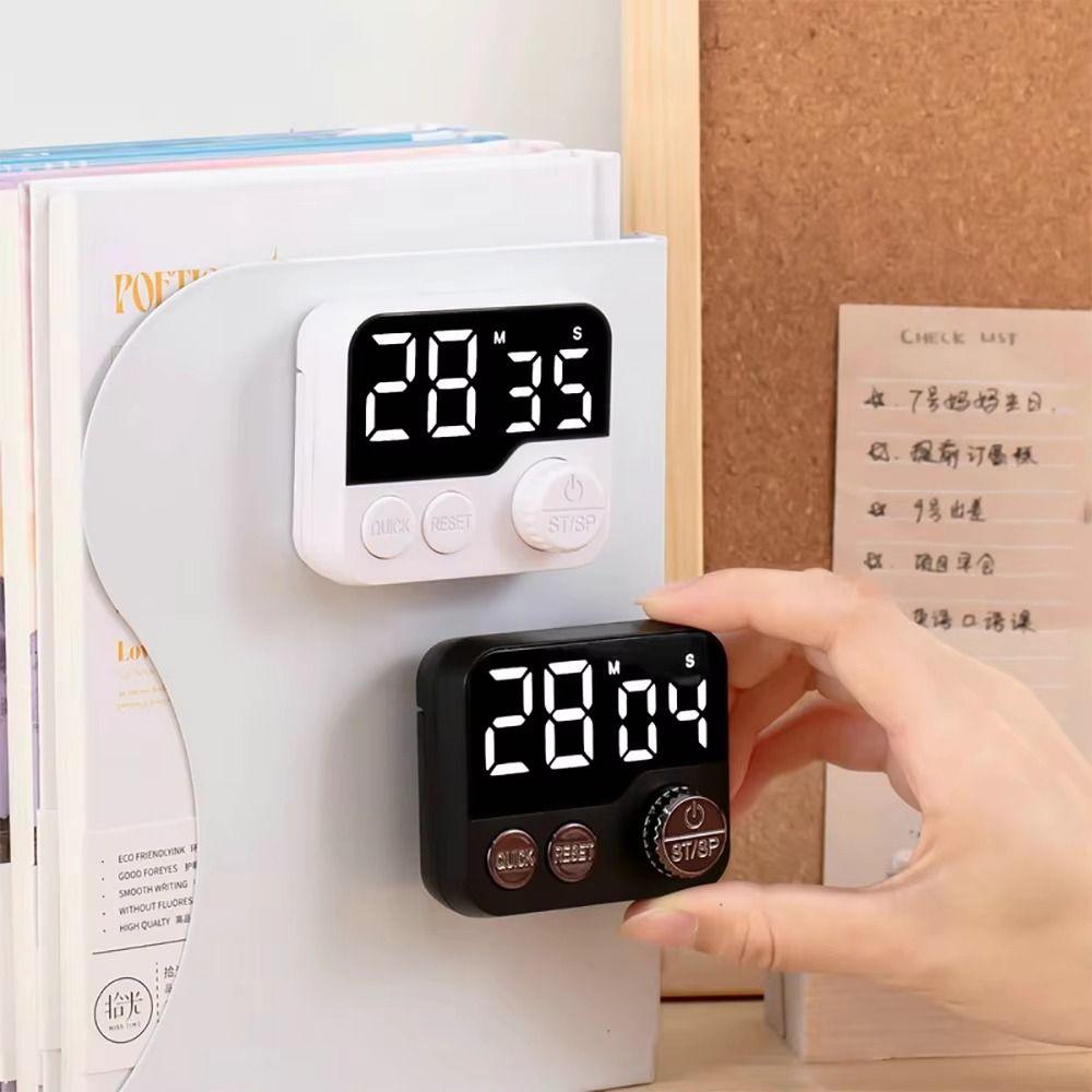 Large Screen Digital Kitchen Timer Magnetic Rotary Countdown Timer LED Cooking Timer Kitchen Use