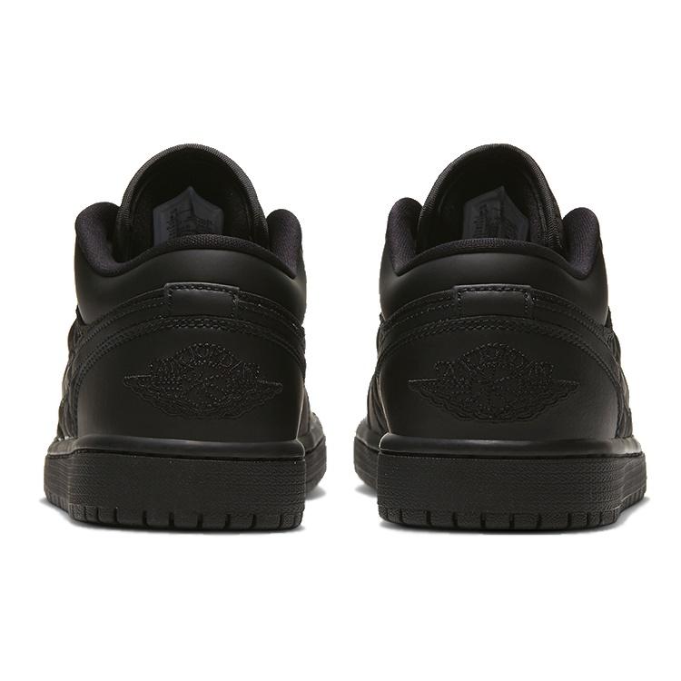 (WMNS) Air Jordan 1 Low 'Triple Black Quilted' Women's DB6480-001
