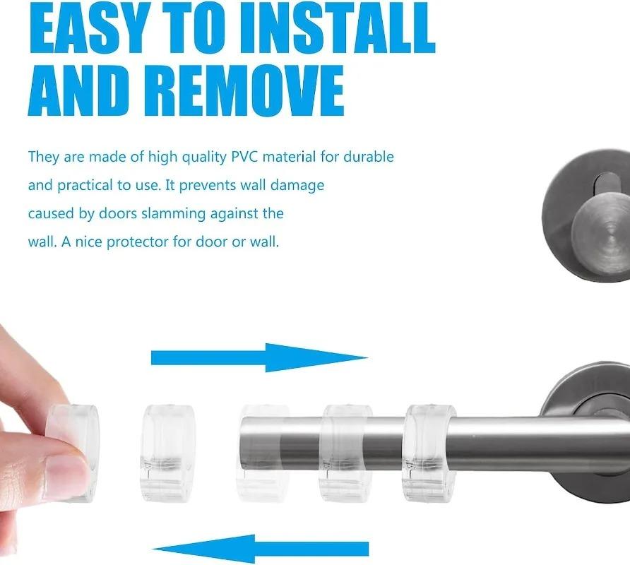 1-10 шт. Дверные упоры, прозрачный силиконовый буфер для дверной ручки, защита от столкновений, настенный шкаф, противоударные кольца, ударопрочная накладка
