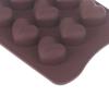 1Pc 15 Hole Three-Dimensional Heart-Shaped Silicone Mold Diy Chocolate Ice Grid Mousse Mold Soft Candy Baking Mold