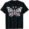 Britain Butterfly - British Flag Colors Souvenir T-Shirt Unisex Summer Streetwear Tops Casual Cotton Graphic T Shirts